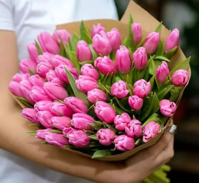 Фотошторы «Крупные розовые тюльпаны» - купить в Москве, цена в  Интернет-магазине Обои 3D