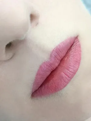 Татуаж губ в розовых оттенках - фото для вдохновения
