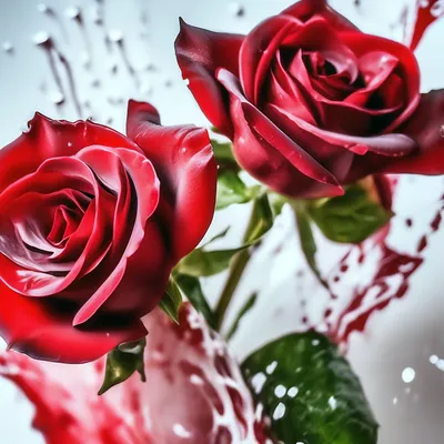 Три розы акварель» картина Геслер Татьяны (бумага, акварель) — купить на  ArtNow.ru