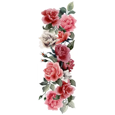 Красные розы акварелью белый фон …» — создано в Шедевруме