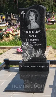 Заказать памятник с розами из гранита по цене от 22000 рублей