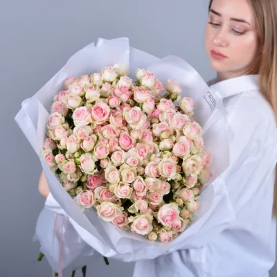 Купить нежно-розовые розы с доставкой по Екатеринбургу - интернет-магазин  «Funburg.ru»