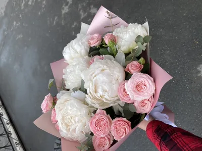 Мария-Антуанетта: пионы и пионовидные розы по цене 24372 ₽ - купить в  RoseMarkt с доставкой по Санкт-Петербургу