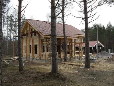 Технология строительства дома из рубленного бревна - Статья на сайте  Витославица