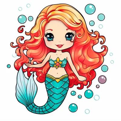 Русалка (Mermaid) | Раскраски для детей: 12 разукрашек распечатать