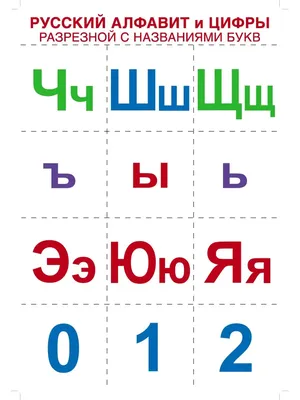Постер плакат с русским алфавитом на стену