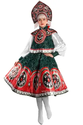 Русский Национальный женский костюм, х/б, арт. рк1222-Х