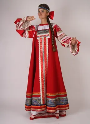 Парный русский костюм | Купить русский народный костюм из льна