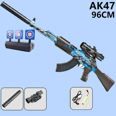 Автоматическое гелевое ружье AK47, 96 см, 2 режима, для детей и взрослых |  AliExpress