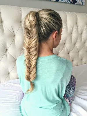 Коса Рыбий хвост просто быстро ☆ Hair Braid \"Fish Tail\" ☆ Плетение косички  | ПРИЧЁСКИ И МОДА | Дзен