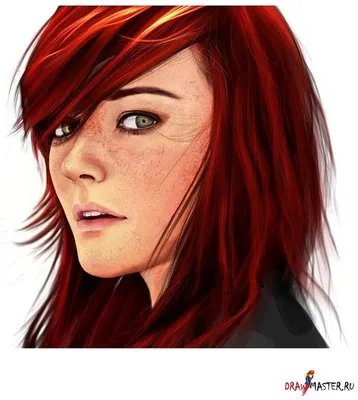 рыжие девушки нарисованные - Поиск в Google | Redhead, Fiery red hair,  Redheads