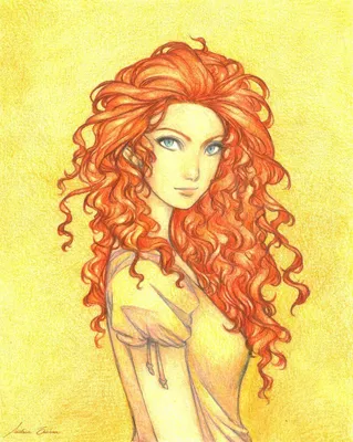 изображение рыжеволосой красивой девушки с пышными рыжими волосами. портрет  милого красивого лица. рисунок Иллюстрация штока - иллюстрации  насчитывающей девушка, мечтать: 216286864