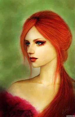 Рисунки девушек с рыжими волосами | Меридиан. ART | Дзен