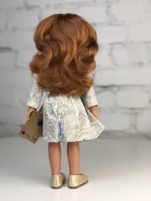 Кукла Нина, рыжие волосы, в белом платье с жёлтым пояском, 33 см , арт.  33107 купить с бесплатной доставкой в интернет-магазине TuKiTu.ru