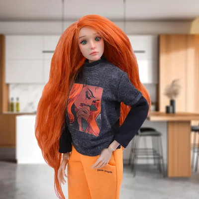 Купить кукла Lamagik Нина, рыжие волосы, в джинсовых шортах 33104, 33 см,  цены на Мегамаркет