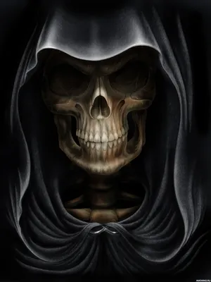 Мрачный череп - Изображение в формате PNG