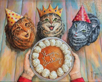 Открытка \"С Днем рождения!\". Серый котенок. Фото П. Кузьмичева Купить в  Москве с доставкой.