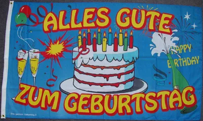 Немецкая поздравительная открытка с днем рождений Иллюстрация вектора -  иллюстрации насчитывающей приветствие, счастливо: 85930284