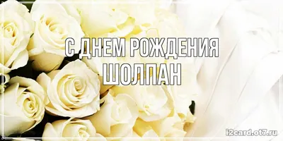 Открытка с именем Шолпан С днем рождения вишеники. Открытки на каждый день с  именами и пожеланиями.