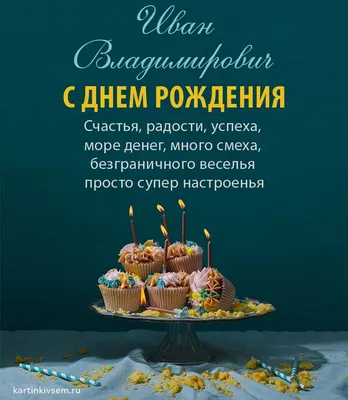 Открытки с Днем Рождения Иван, Ваня