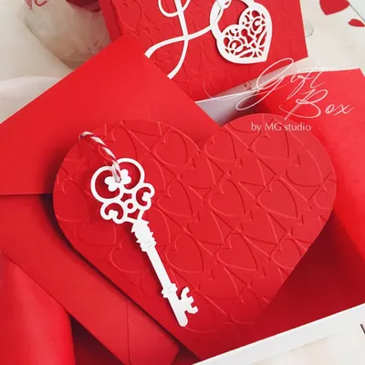 Gift box Heart key красный Открытки на День Святого Валентина прикольные  (ID#1681834116), цена: 500 ₴, купить на Prom.ua