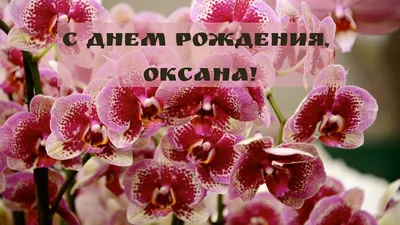 ОКСАНА , С ДНЕМ РОЖДЕНИЯ ! ~ Открытка (плейкаст)