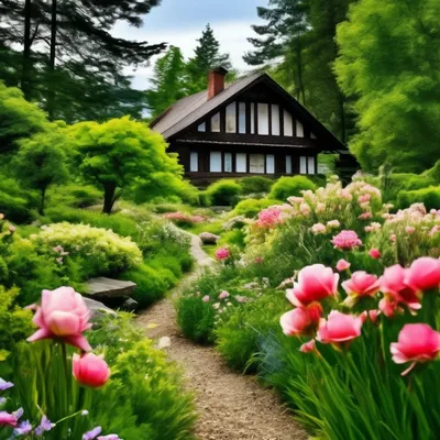 Сад возле дома (33 фото) - красивые картинки и HD фото