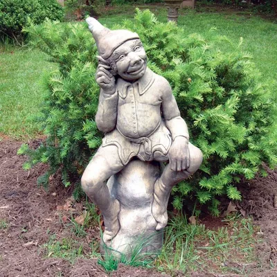 Изображение садовых скульптур, которые украсят любой сад