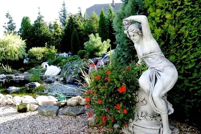 Фотографии великолепных садовых скульптур