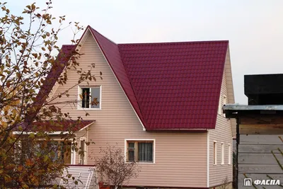 Виниловый сайдинг Миттен (Миттен)- фото домов. Отличное сочетание цветов  фасада и кровли
