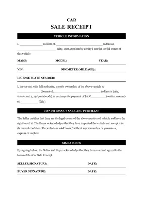 Free General (Personal Property) Bill of Sale Form - PDF | Word – eForms