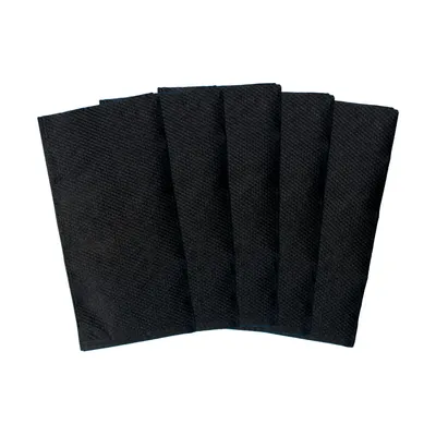 Салфетки бумажные чёрные квадратные однослойные 1/8 сложение 240×240 мм по  7020 шт/кор