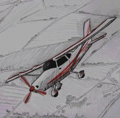 Как нарисовать самолет для начинающих | Бесплатные онлайн уроки от Художник  Онлайн