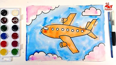 Как нарисовать самолет на 9 мая поэтапно 4 урока