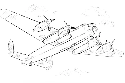 Рисунок самолета со словом \"воздух\" сбоку. | Премиум векторы