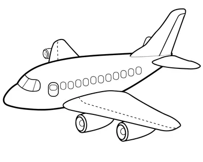 Раскраска Самолетики | Раскраски для малышей. Простые раскраски.