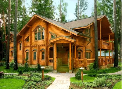 Самые красивые деревянные дома (59 фото)