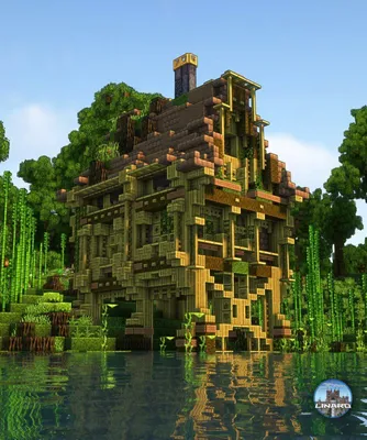 Дом из бамбука | Minecraft | Пикабу