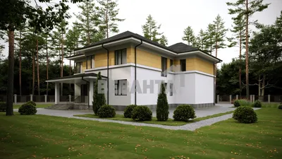Красивые двухэтажные дома – 135 фото, идеи проектов двухэтажных домов и  отделки фасадов