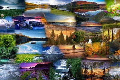 100 самых красивых мест на планете. Часть 10 | Photography collage, Collage  background, Watercolor desktop wallpaper