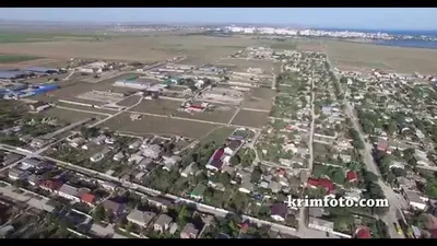 Село Уютное Крым 3 км от Евпатории 2015 с высоты птичьего полета - YouTube