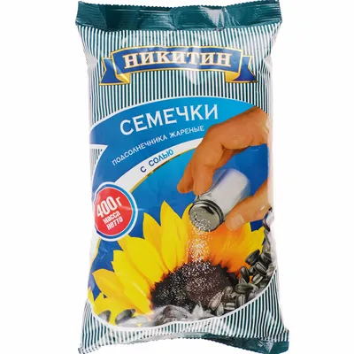 Семечки подсолнечника жареные «Никитин» с солью, 400 г купить в Минске:  недорого, в рассрочку в интернет-магазине Емолл бай