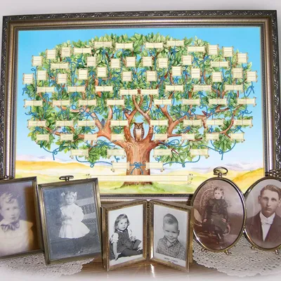 Мультирамка-наклейка \"Семейное Древо жизни\" из фото для стены, 170х190 см -  купить в Москве, цены на Мегамаркет