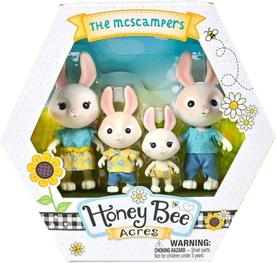 Sunny Days Entertainment Honey Bee Acres семья зайчиков McScampers Rabbit  Family (ID#1858197611), цена: 845 ₴, купить на Prom.ua