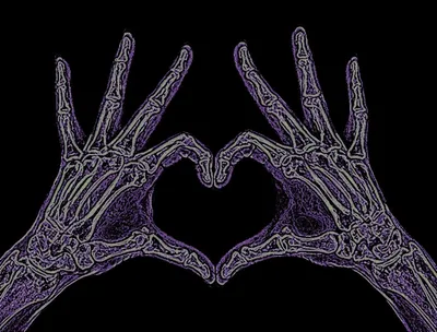 Фото Сердце из рук: руки образуют сердце