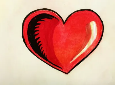 Сердце рисунок простым карандашом | Кристина Хенкина | Дзен