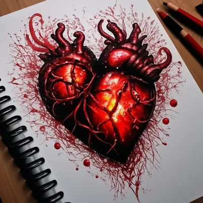 Рисуем сердце по клеточкам поэтапно | books mont | Дзен