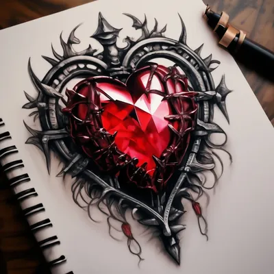 Этапы сердца чертежа, карандаша Иллюстрация штока - иллюстрации  насчитывающей сердце, венчание: 36189131