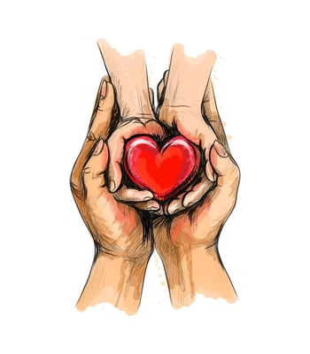 Сердце руками: красивое изображение для фона рабочего стола