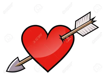 сердце со стрелой любви PNG , сердце, Стрела, Любовь PNG картинки и пнг  рисунок для бесплатной загрузки